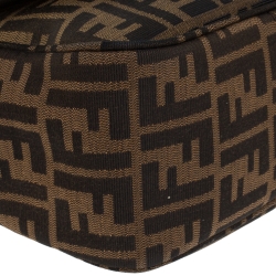 Pre Owned Fendi Tobacco Zucca Canvas Crossbody Bag