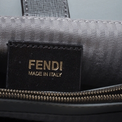 Pre Owned Fendi Grey Leather Mini 2Jours Tote