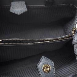 Pre Owned Fendi Grey Leather Mini 2Jours Tote