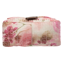 Pre Owned Fendi Multicolor Zucchino Canvas and Leather Mama Forever Shoulder Bag