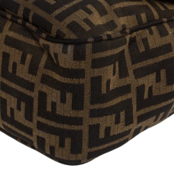 Pre Owned Fendi Tobacco Zucca Canvas and Leather Crossbody Bag