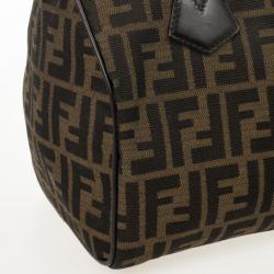 Pre Owned Fendi Zucca Chef Medium Boston Bag