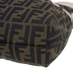 Pre Owned Fendi Brown Zucca Canvas Chef Shoulder Bag