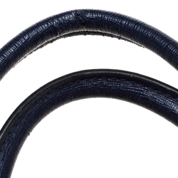 Pre Owned Fendi Blue Leather Medium 2Jours Elite Tote