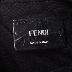 Pre Owned Fendi Black Nylon Monster Studs Mini Black Backpack