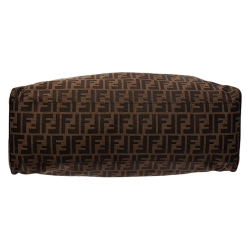 Pre Owned Fendi Tobacco Zucca Canvas Large De Jour Bag