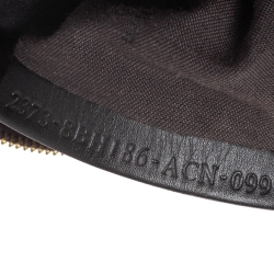 Pre Owned Fendi Black Zucca Canvas and Leather Large Chef Tote