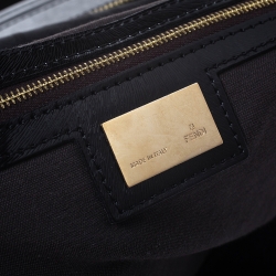 Pre Owned Fendi Black Zucca Canvas and Leather Large Chef Tote