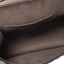 Pre Owned Fendi Brown Leather Mini Kan I Shoulder Bag