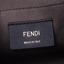 Pre Owned Fendi Brown Leather Mini Kan I Shoulder Bag