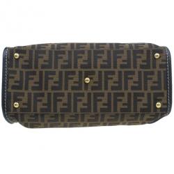 مملوكة مسبقًا Fendi Brown Canvas Zucca Selleria Firenze Frame Bag