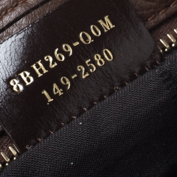 Pre Owned Fendi Tobacco Zucca Canvas and Leather Tote