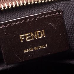 Pre Owned Fendi Tobacco Zucca Canvas and Leather Tote