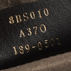 Pre Owned Fendi Peach/Red Leather Mini Mon Tresor Drawstring Bucket Bag