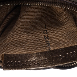 Pre Owned Fendi Brown/Gold Zucca Canvas and Leather Chef Chain Link Hobo