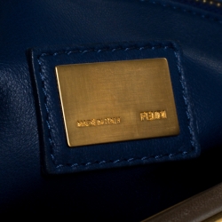 Pre Owned Fendi Brown Leather Large Peeakboo Top Handle Bag