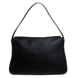 Pre Owned Fendi Black Leather Mama Forever Shoulder Bag