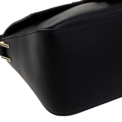 Pre Owned Fendi Black Leather Mama Forever Shoulder Bag