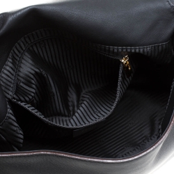 Pre Owned Fendi Black Leather Mama Forever Shoulder Bag