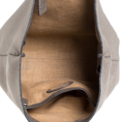 Pre Owned Fendi Metallic Selleria Leather Roll Shopper Tote