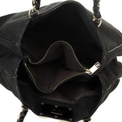 Pre Owned Fendi Black Grande Mia Shoulder Bag