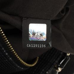 Pre Owned Fendi Black Grande Mia Shoulder Bag