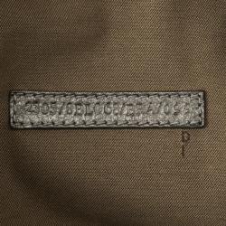 Pre Owned Fendi Zucchino Forever Boston Satchel