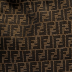 Pre Owned Fendi Tobacco Zucca Canvas and Leather Hobo