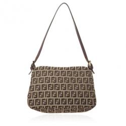 Fendi Zucchino Monogram Mini Baguette Bag