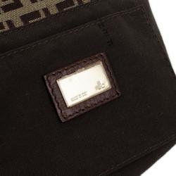 Fendi Zucchino Monogram Mini Baguette Bag