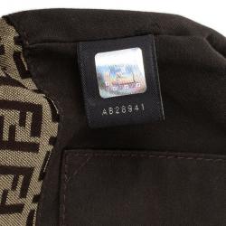 Fendi Zucchino Monogram Mini Baguette Bag