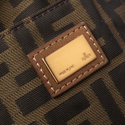 Pre Owned Fendi Metallic Leather Mini Spy Hobo