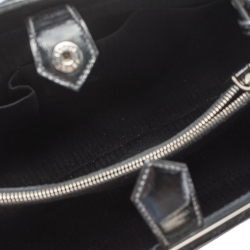 Pre Owned Fendi Black Patent Leather Medium 2jours Tote
