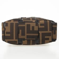 مملوكة مسبقًا Fendi Zucca Canvas Woven Crossword Bag
