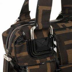 مملوكة مسبقًا Fendi Zucca Canvas Woven Crossword Bag