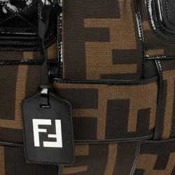 مملوكة مسبقًا Fendi Zucca Canvas Woven Crossword Bag