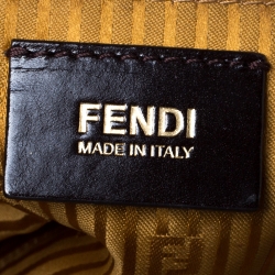 Pre Owned Fendi Tan Leather Medium 2Jours Tote