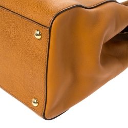 Pre Owned Fendi Tan Leather Medium 2Jours Tote