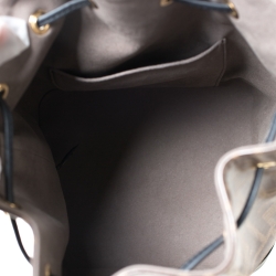 Pre Owned Fendi Brown/Black Zucca Coated Canvas and Leather Mon Tresor Bucket Bag