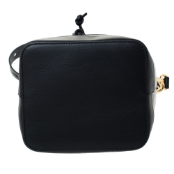 Pre Owned Fendi Brown/Black Zucca Coated Canvas and Leather Mon Tresor Bucket Bag