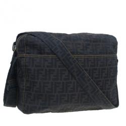 Fendi Brown Zucca Nylon Messenger Bag