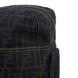 Fendi Brown Zucca Nylon Messenger Bag