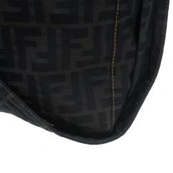 Fendi Brown Zucca Nylon Messenger Bag