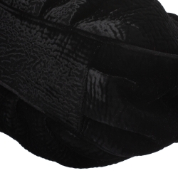 Pre Owned Fendi Black Velvet Small Mia Shoulder Bag