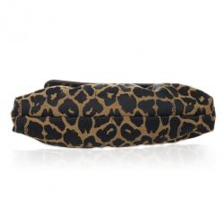 مملوكة مسبقًا Fendi Brown Chef Zucca Jacquard Leopard Flap Bag