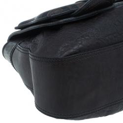 Pre Owned Fendi Brown Zucca Leather and Coated Canvas Trim B Bag