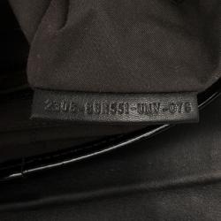 Pre Owned Fendi Toile Vernice Patent B Bag Black White