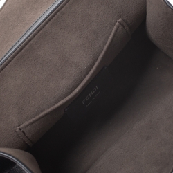 Pre Owned Fendi Black Leather Kan I K Shoulder Bag