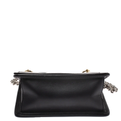 Pre Owned Fendi Black Leather Kan I K Shoulder Bag