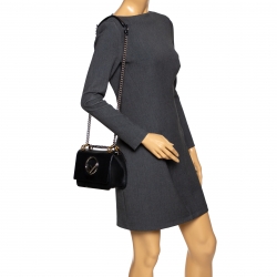 Pre Owned Fendi Black Leather Kan I K Shoulder Bag